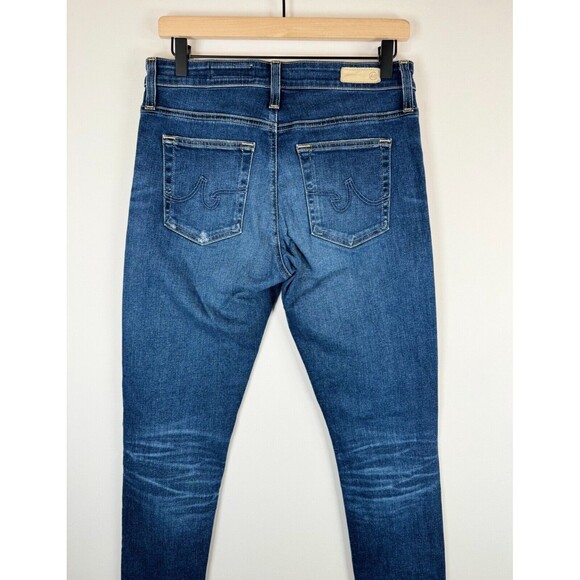 AG Adriano Goldschmied Womens Jeans Farrah Skinny Ankle Denim Distressed 29R - Picture 6 of 8